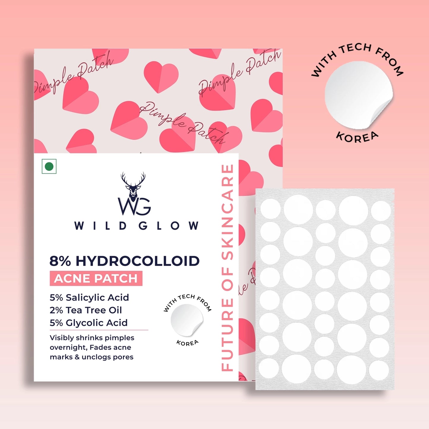 Overnight Acne Relief Hydrocolloid Pimple Patches With Salicylic Acid