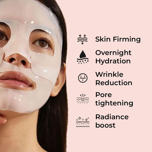 Overnight Korean Glass Skin Face Mask With Real Deep Bio-Collagen - 34G x 1