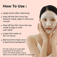 Overnight Korean Glass Skin Face Mask With Real Deep Bio-Collagen - 34G x 1