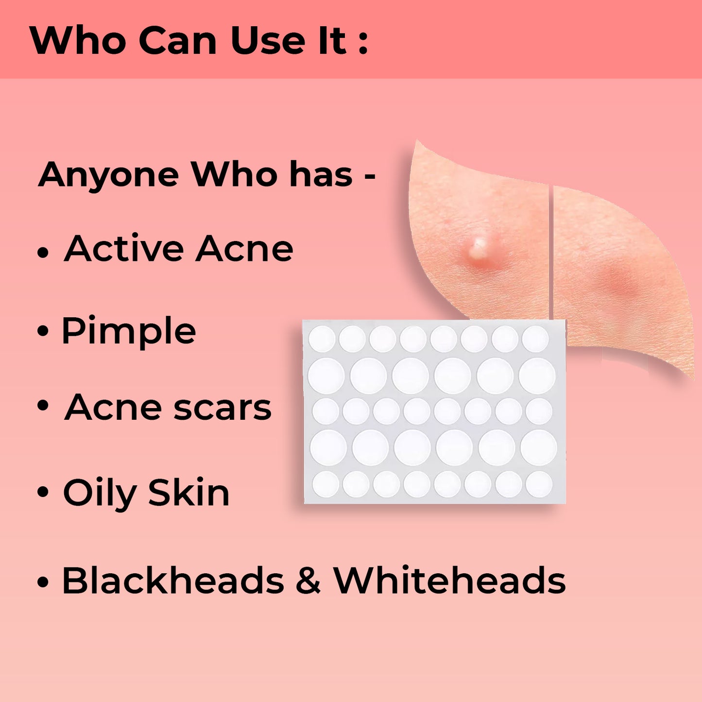 Overnight Acne Relief Hydrocolloid Pimple Patches With Salicylic Acid