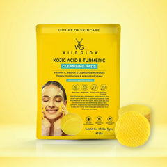 KOJIC ACID & TURMERIC KOREAN CLEANSING PADS - 40Pcs