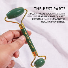 Brazilian Green Jade Face Roller For Smoothening Fine Lines & Wrinkles