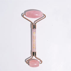 Brazilian Rose Quartz Face Roller For Smoothing Fine Lines & Wrinkles